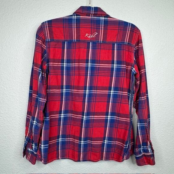Kuhl Plaid Double Layer Button Up Long Sleeve Shirt Sz Medium - Picture 5 of 12